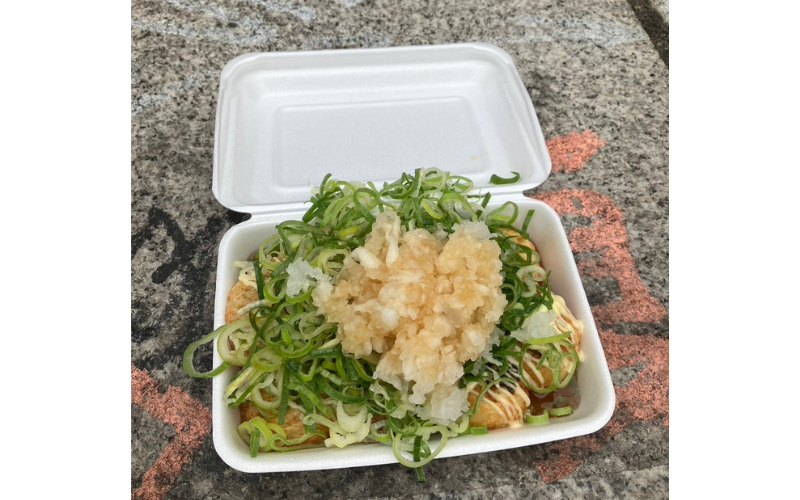 甲賀流のおろしねぎポンのたこ焼き
